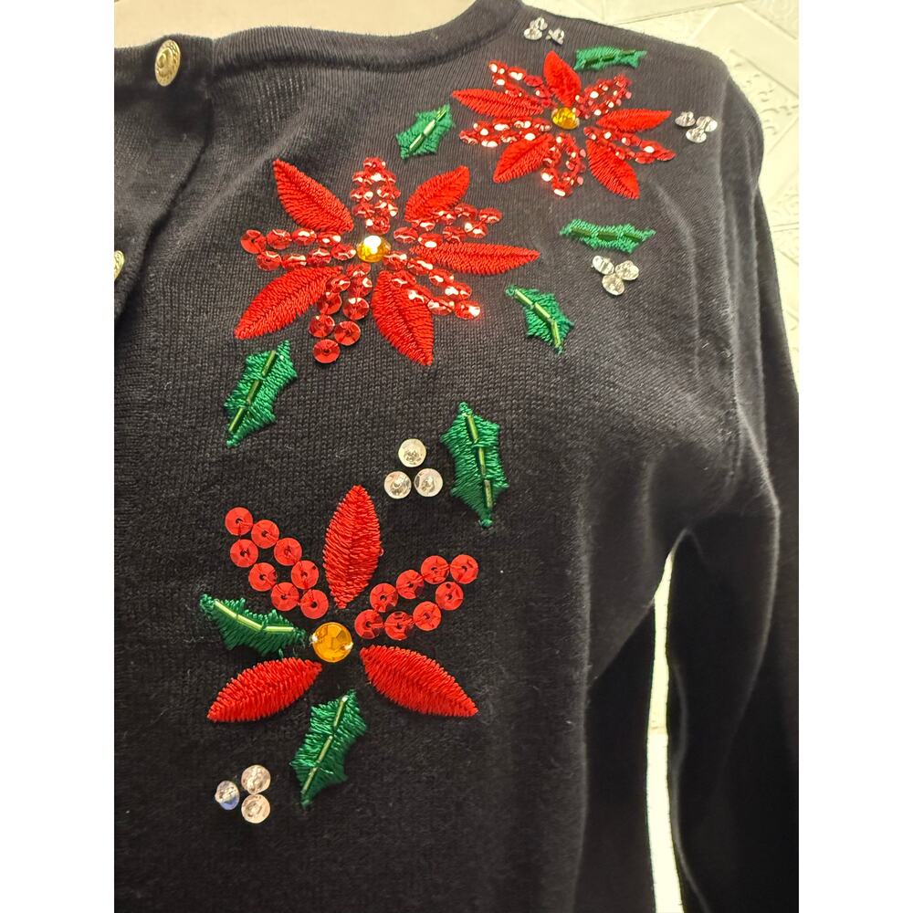 Classic Elements Sweater Medium Holiday Christmas… - image 3